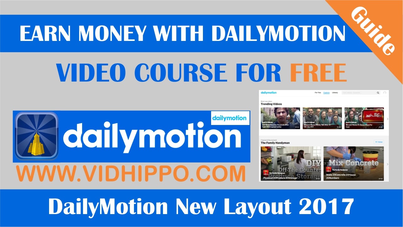 dailymotion new look 2017