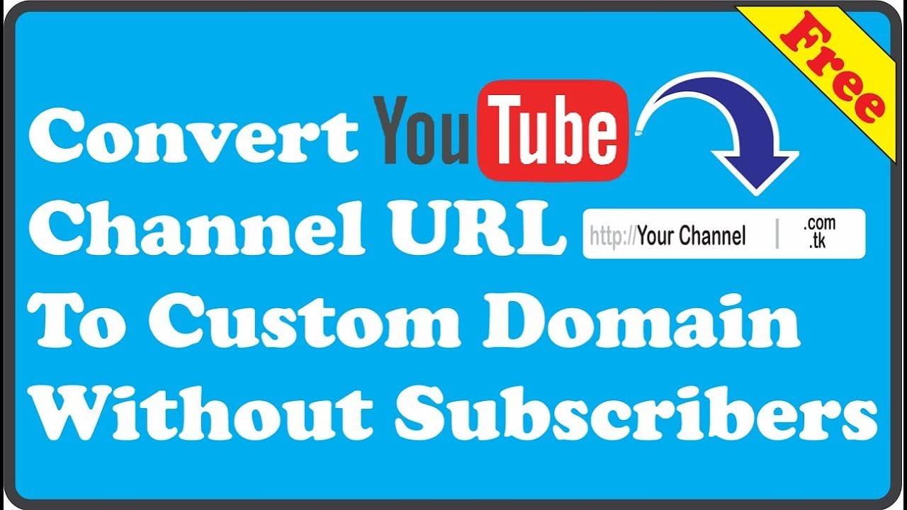 How to Create Free Custom Domain for Youtube Channel Without Subscriber